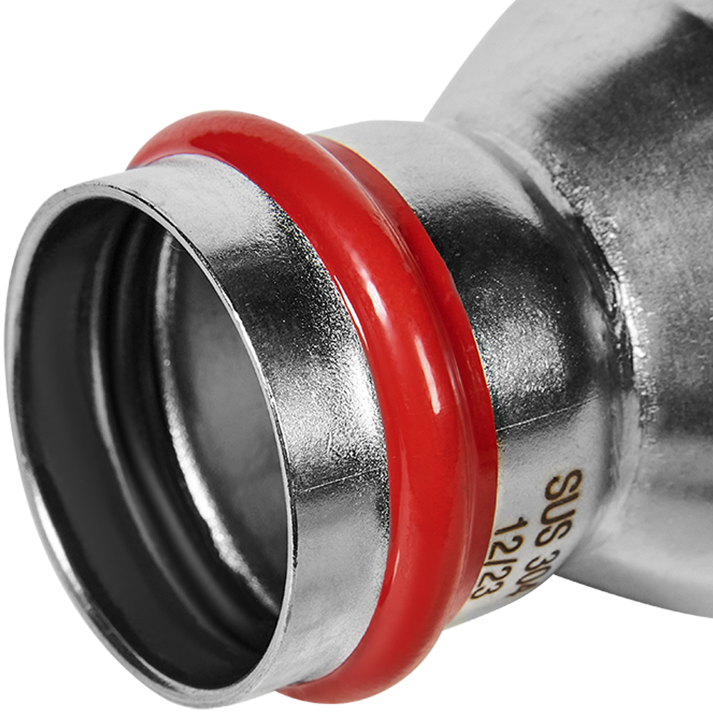 Муфта переходная ВПр-НПр 54х35 из нержавеющей стали прессовой ROMMER