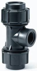 Тройник вн. резьба  50 x 1.1/2 x 50  ПНД