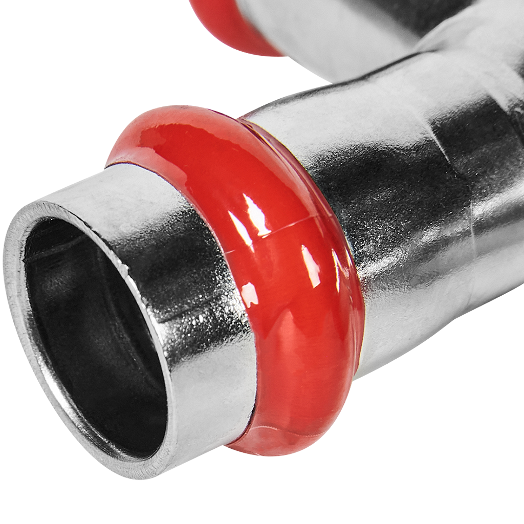 Тройник равнопроходной ВПр, 15, из нержавеющей стали прессовой ROMMER