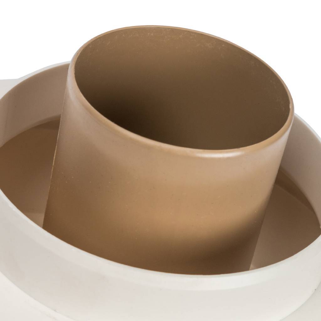 STOUT Элемент дымохода Ø80/80 адаптер для подкл. разд. труб (совместимый  Vaillant,Ptotherm New ) PP