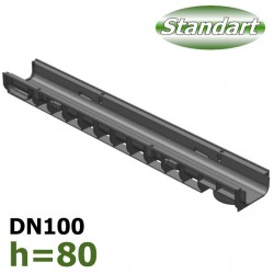 Лоток водоотводный ЛВ-10.14,5.08 пластиковый, ЕВРОПЛАСТ, 803