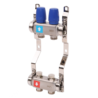 Коллектор из нержавеющей стали в сборе без расходомеров, 2 выхода