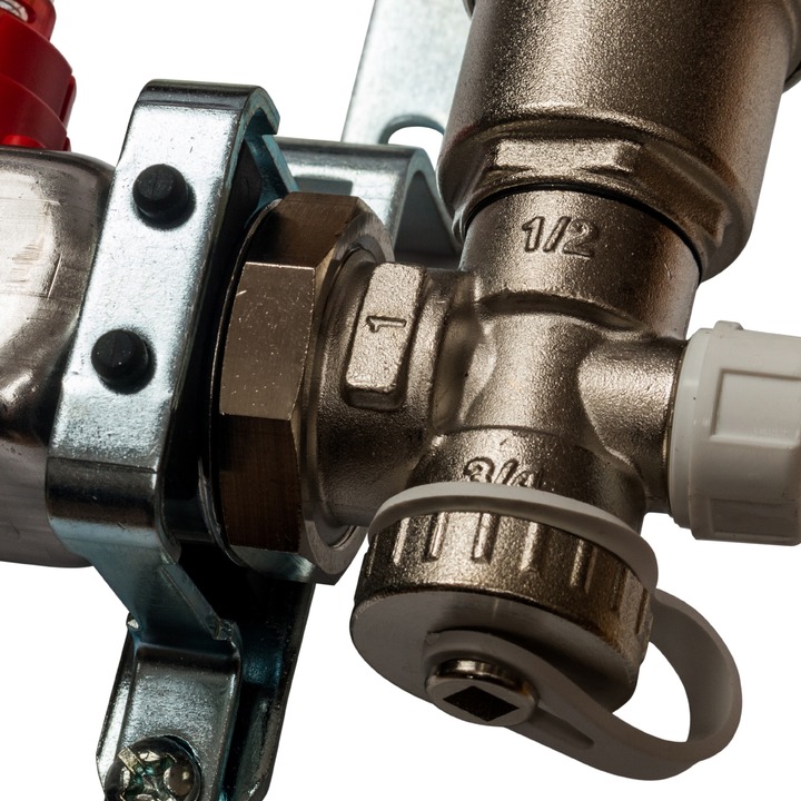 Коллектор нерж. с расходомерами, укомплектован, 1"/3/4"x10 STOUT