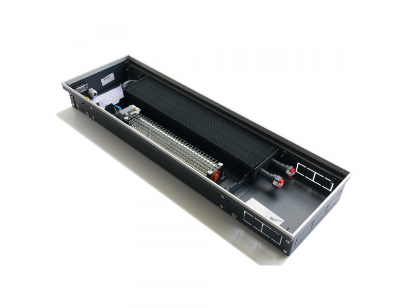 Внутрипольный конвектор KVVZ 350-120-1300 (с приточкой)  без решетки