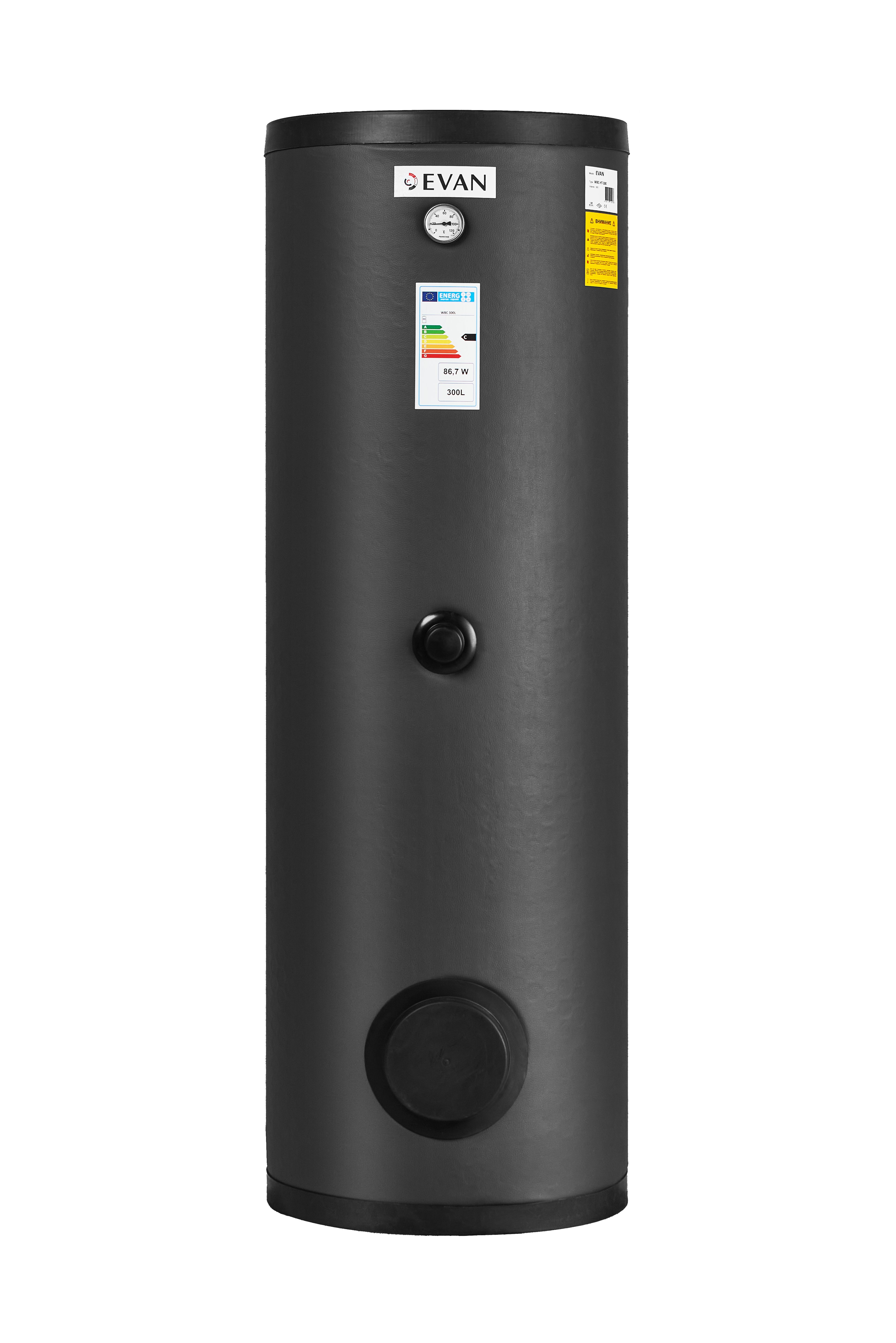 Бойлер косвенного нагрева с двумя змеевиками 1500 л "EVAN" WBС-HT-1500