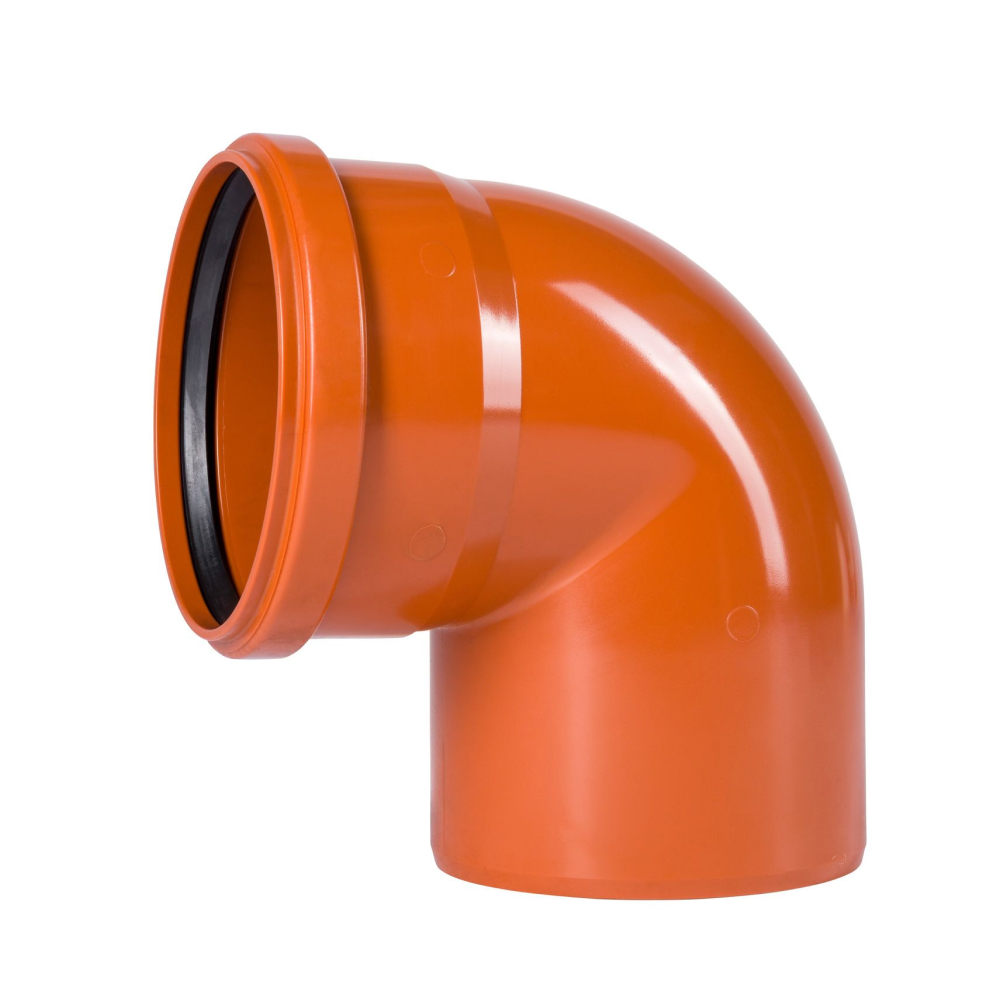 Отвод KGB 400*87 гр. Ger для наружной канализации,  Ostendorf (1/4)