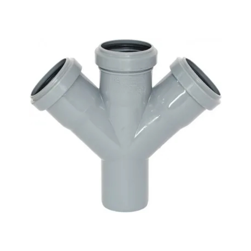 Крестовина  50/50/50х45° вн.канализ. (100) VALFEX