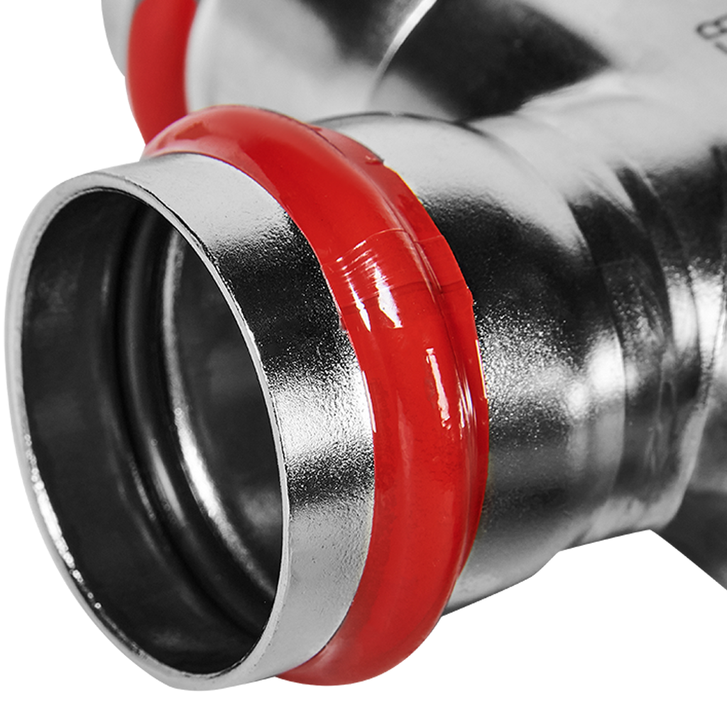 Тройник переходной ВПр 42х35х42 из нержавеющей стали прессовой ROMMER