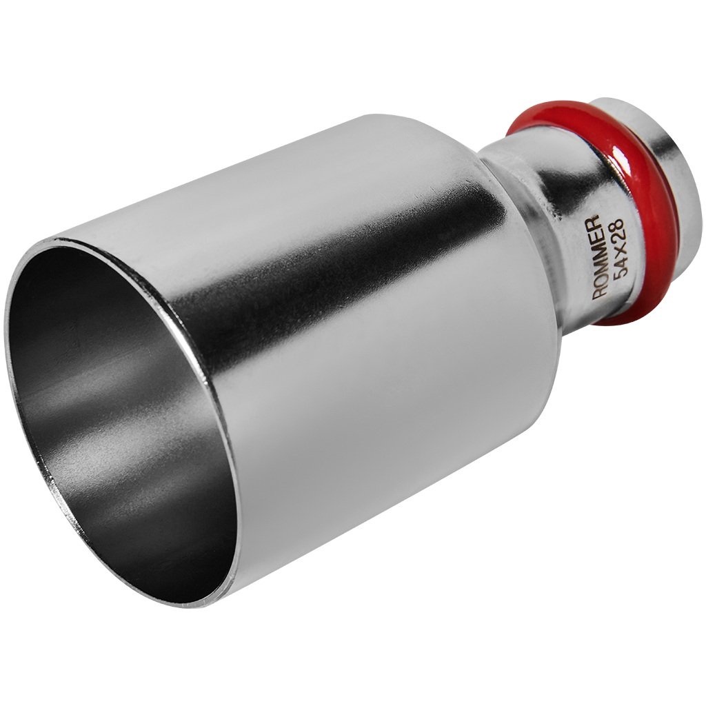 Муфта переходная ВПр-НПр 54х28 из нержавеющей стали прессовой ROMMER
