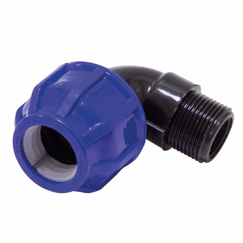 Отвод разъемный нар. резьба  50 х 1.1/2 ПНД