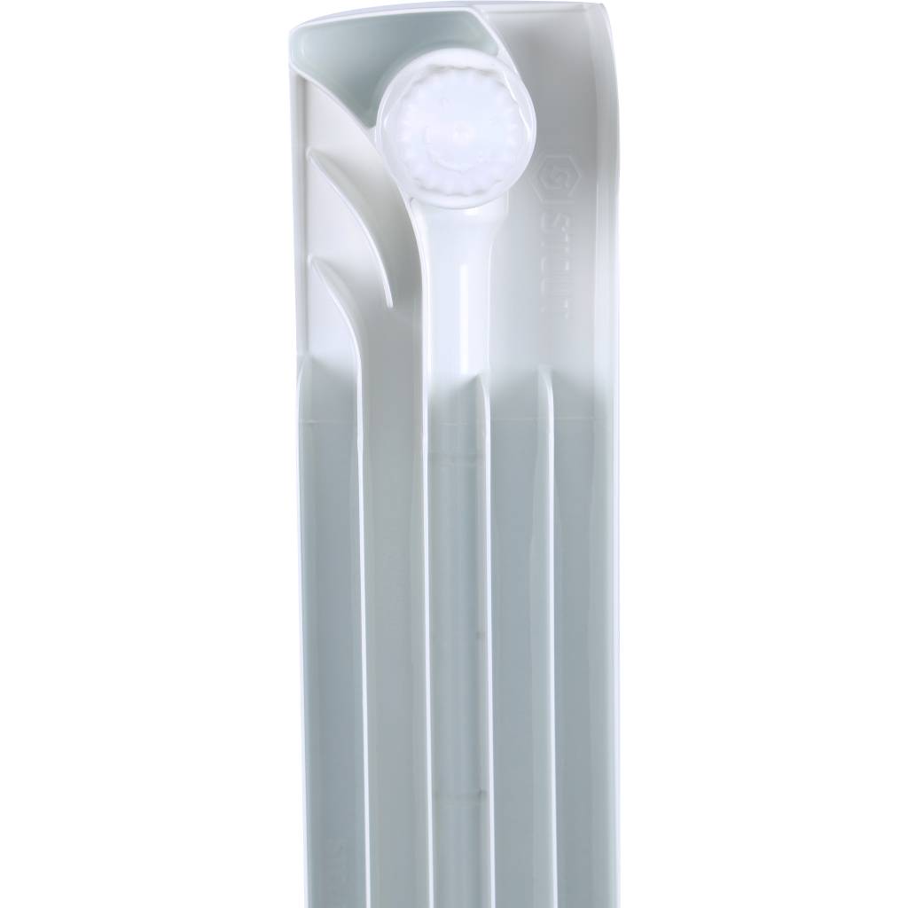 Биметаллический радиатор с нижним прав. подключением STOUT Space 500 8 секции