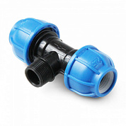 Тройник нар. резьба 50 x 1.1/2 x 50  ПНД