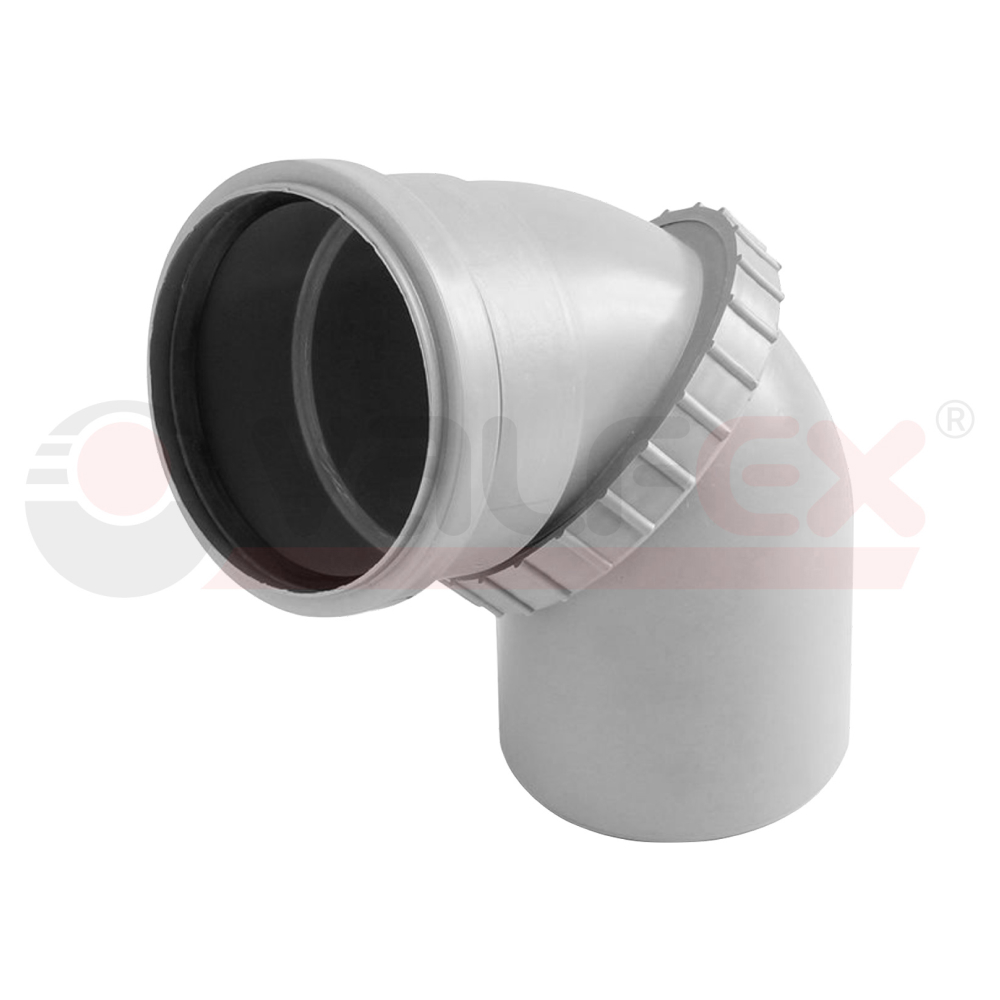 Отвод поворотный ( универсальный) 50мм вн.канализ.(250) VALFEX