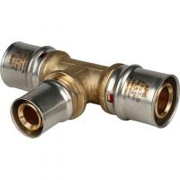 Пресс тройник переходной 26х20х26 (5/50) STOUT