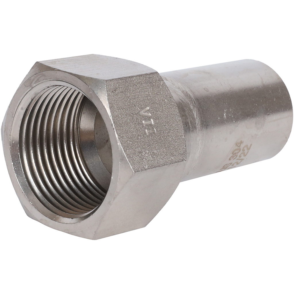 Вставка переходная НПр-ВР 28х1 из нержавеющей стали прессовой ROMMER