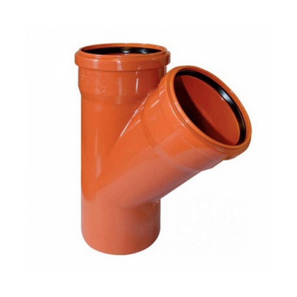 Тройник KGEA 125/110*45 гр. Ger для наружной канализации,  Ostendorf (1/10/80)