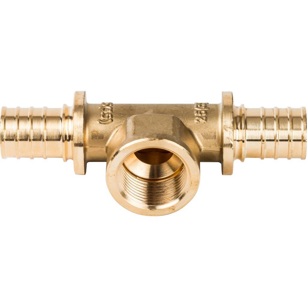 Тройник-переходник с внутренней резьбой 25xR 3/4" (5/25) STOUT