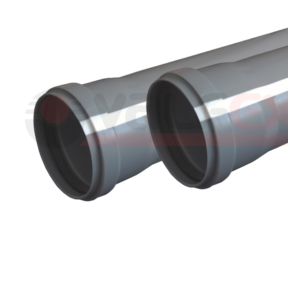 Труба BASE ф 32 с раструбом L=3 м, вн.канализ.толщ.ст.1.8 (6) VALFEX