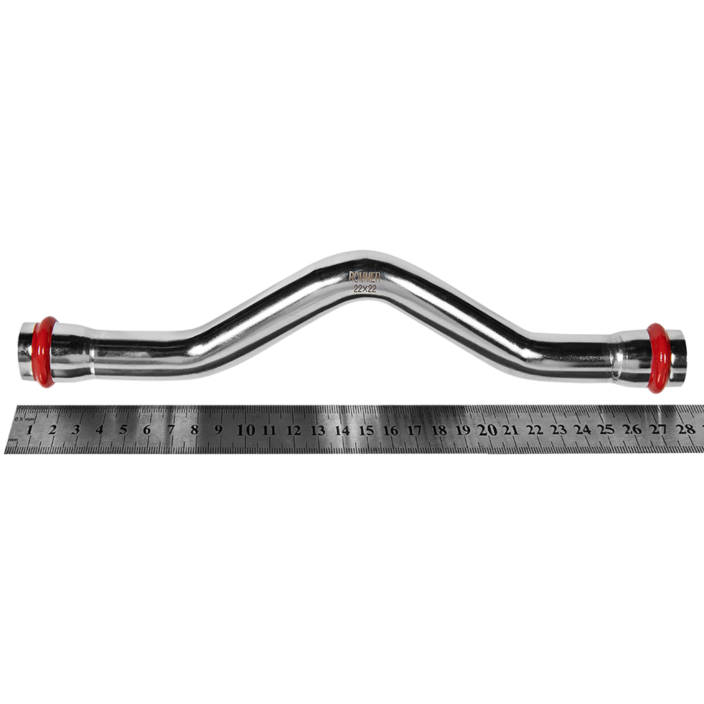 Обвод ВПр-ВПр 22 из нержавеющей стали прессовой ROMMER