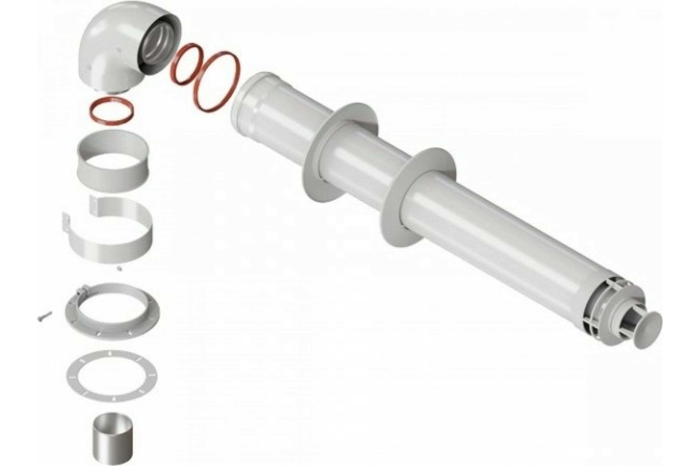 Комплект коаксиал.дымохода 60/100 УНИВЕРСАЛЬНЫЙ L750 "HEIB" 01.07.000.000-02