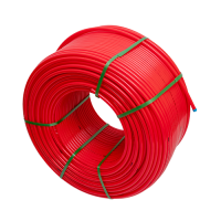 Труба из сшит полиэт 16*2,0 mm  MVI  PEX-а с антикислор/ бар (бухта 500м) красная
