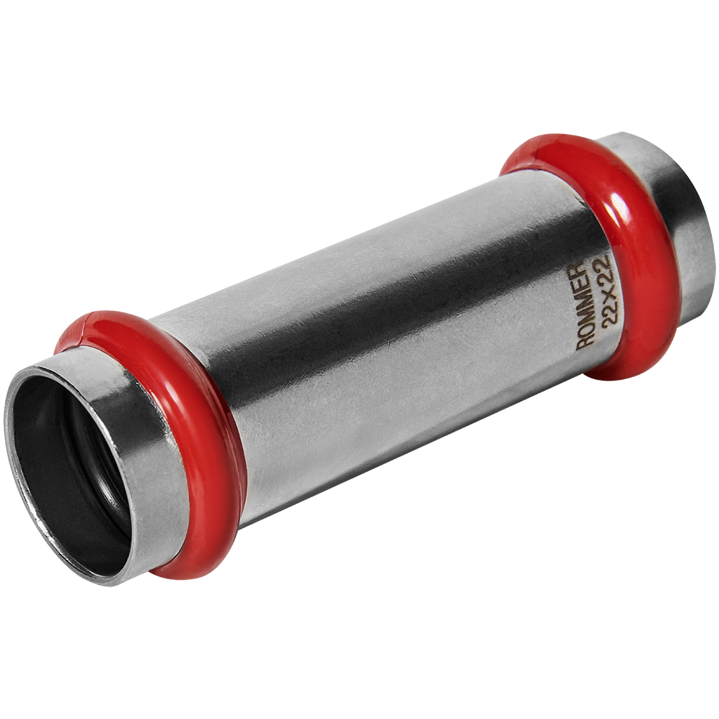 Муфта надвижная ВПр 22 из нержавеющей стали прессовой ROMMER