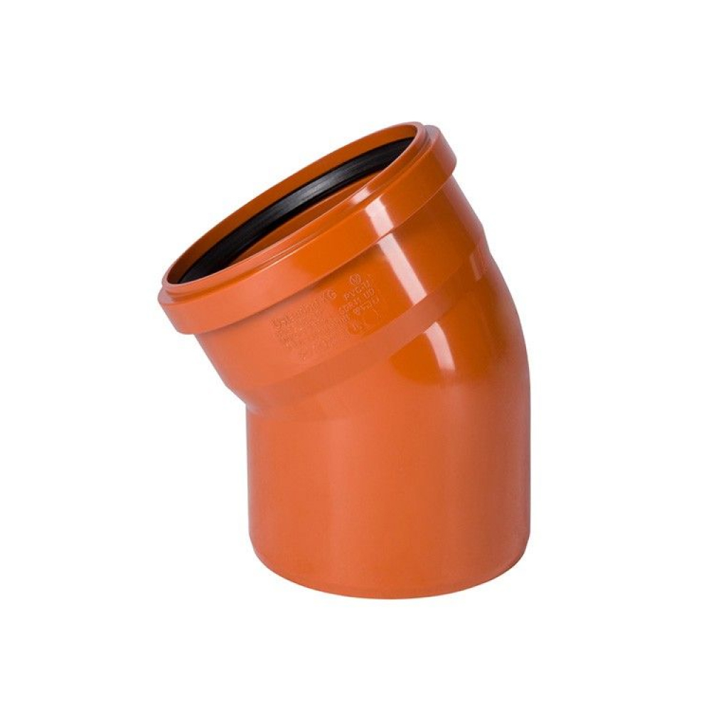 Отвод KGB 200*15 гр. Ger для наружной канализации,  Ostendorf (1/50)