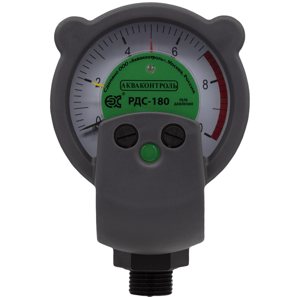 Реле давления воды стрелочное c защитой от сухого хода РДС-180 1,5 кВт для скваж EXTRA Акваконтроль
