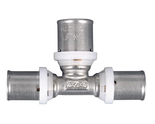 Пресс-фитинг тройник переходной 26x16x26 MVI (10/60)