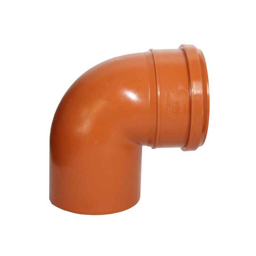 Отвод KGB 400*87 гр. Ger для наружной канализации,  Ostendorf (1/4)