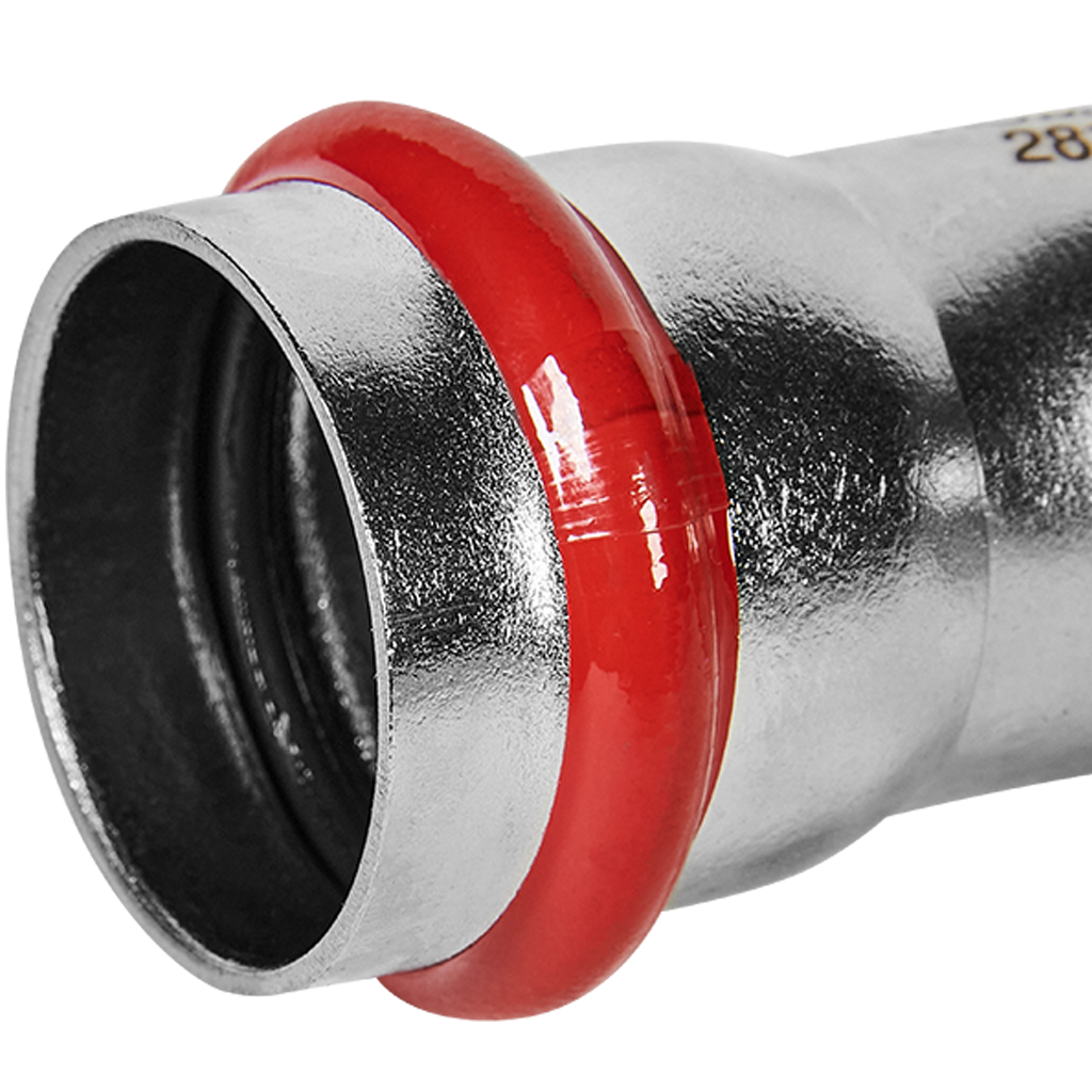 Угольник 45° ВПр-ВПр 28 из нержавеющей стали прессовой ROMMER