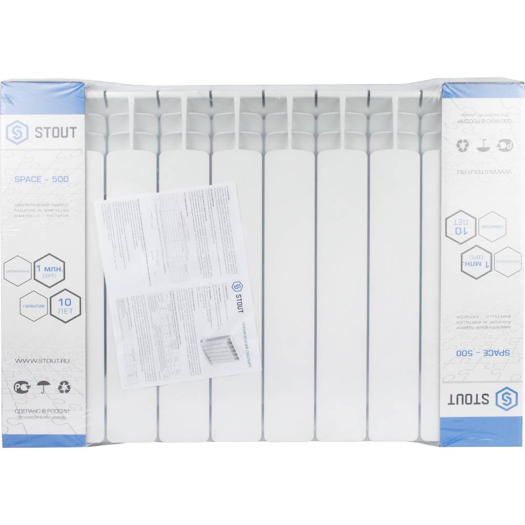 Радиатор биметаллический STOUT Space 500 11 секции