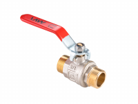 Кран шаровый латунный полнопроходной с  ручкой, штуцер-штуцер (РШШ) 1" MVI