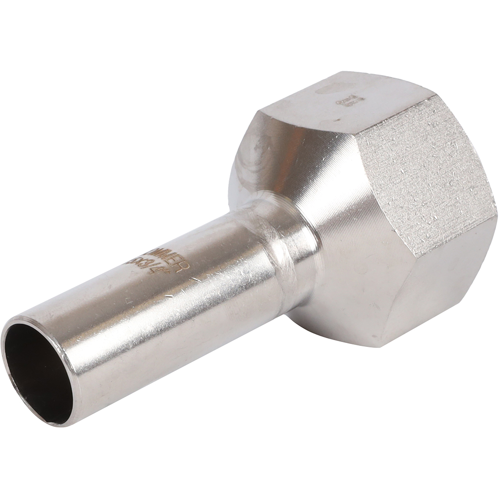 Вставка переходная НПр-ВР 15х3/4 из нержавеющей стали прессовой ROMMER