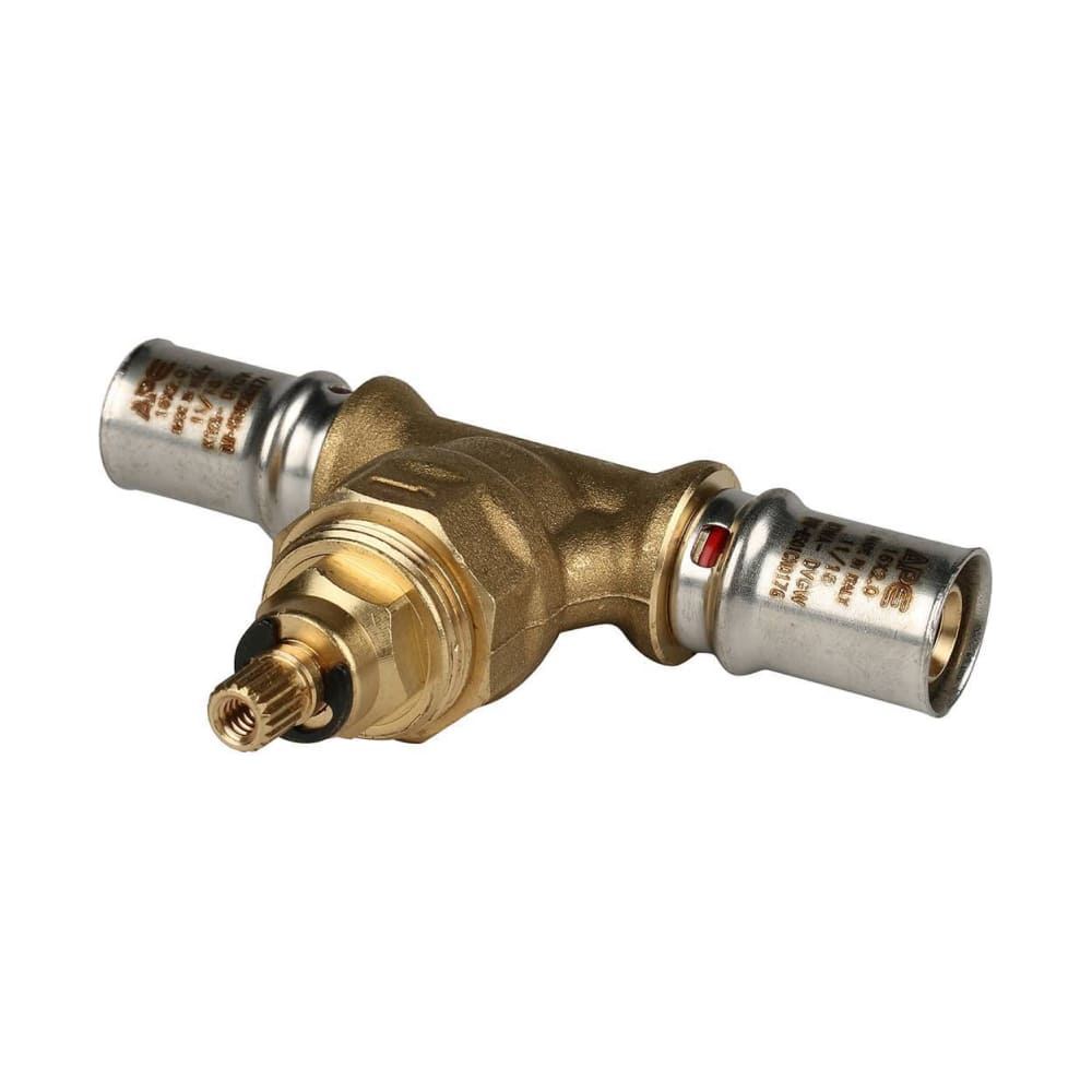 Пресс вентиль с хромированной ручкой 20х20 (2/24) STOUT