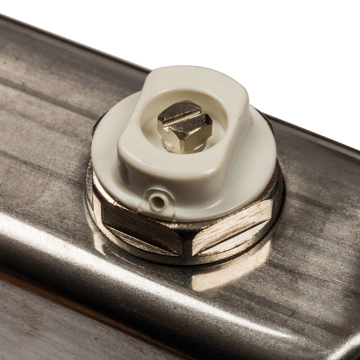 Коллектор нерж. для радиаторной разводки, 1"/3/4"x9 STOUT