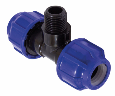 Тройник нар. резьба 25 x 3/4 x 25 ПНД