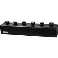 Стальной распред. коллектор 3 отопительных контура. В теплоизоляции DN 25 STOUT