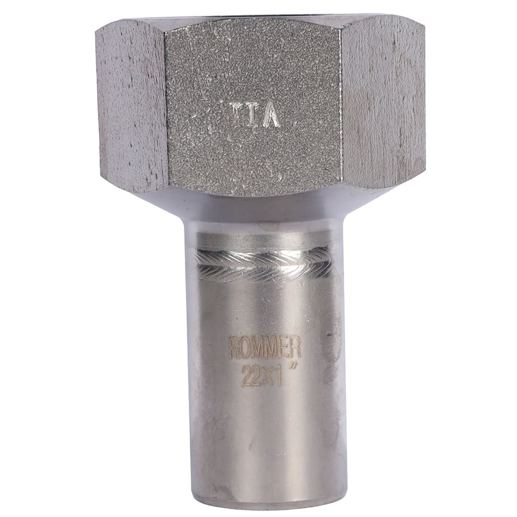 Вставка переходная НПр-ВР 22х1 из нержавеющей стали прессовой ROMMER