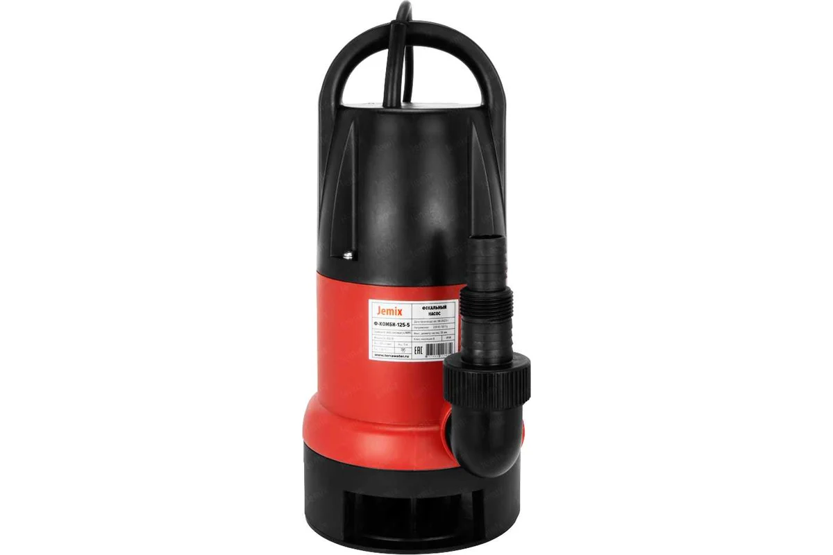 Насос фекальный  JEMIX GSMAX-400, встроенный поплавок уп.4шт