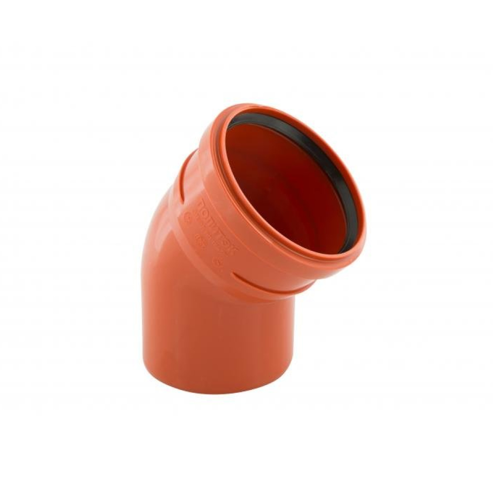 Отвод KGB 250*45 гр. Ger для наружной канализации,  Ostendorf (1/24)