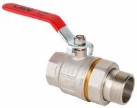 Кран-американка шаровый никелированный с ручкой  1 1/2" MVI (4/16)