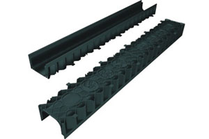 Канал AKO SELF Hexaline черный без решётки 110х11,8х7,9