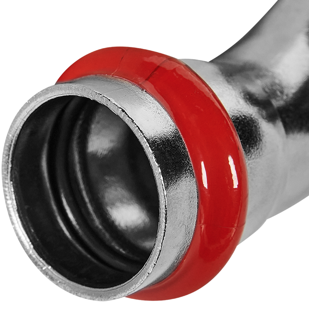 Угольник 45° ВПр-ВПр 22 из нержавеющей стали прессовой ROMMER