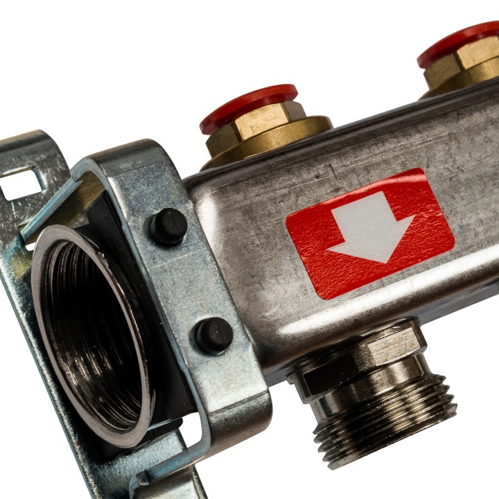 Коллектор из нержавеющей стали без расходомеров 1"/3/4"x11 STOUT