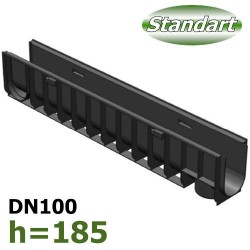 Лоток водоотводный ЛВ-10.14,5.185 пластиковый