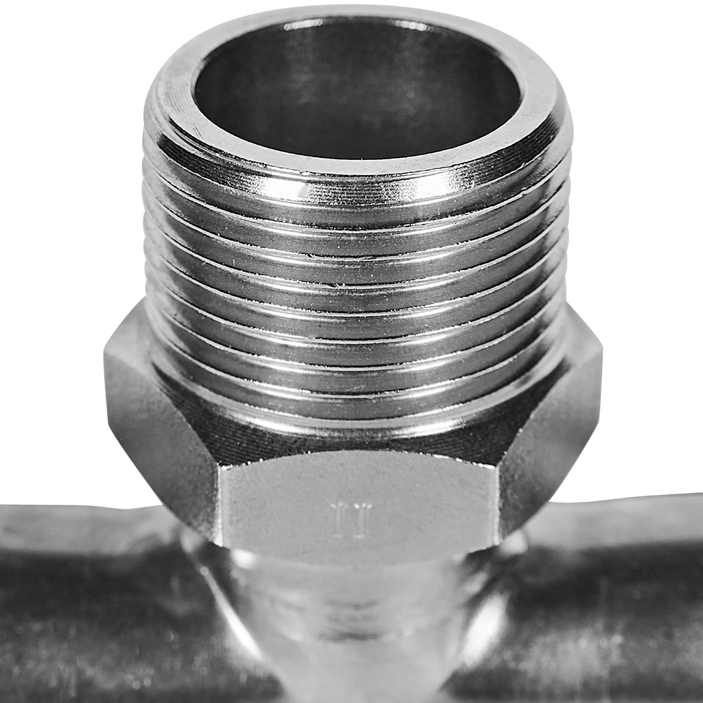 Тройник-переходник ВПр-НР 18х3/4 из нержавеющей стали прессовой ROMMER