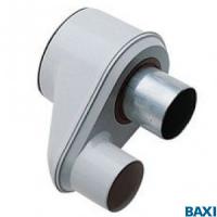 Адаптер для перехода с раздельных труб диам. 80 мм на коаксиальную диам. 125/80 мм, HT