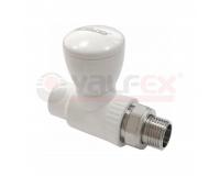 Вентиль радиаторный прямой 20х1/2 (60/15) (Valfex) БЕЛЫЙ