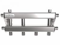 Модульный коллектор MKSS-40-3D (до 40кВт магистраль G ¾″ 3 контура G¾″ из них 2 вертикальных)